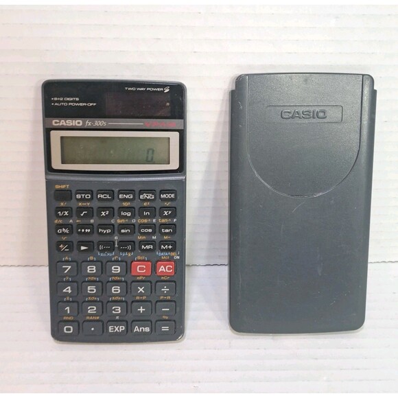Casio FX-300s Solar Scientific Calculator w/ Cover School Office Math Works - Picture 1 of 2